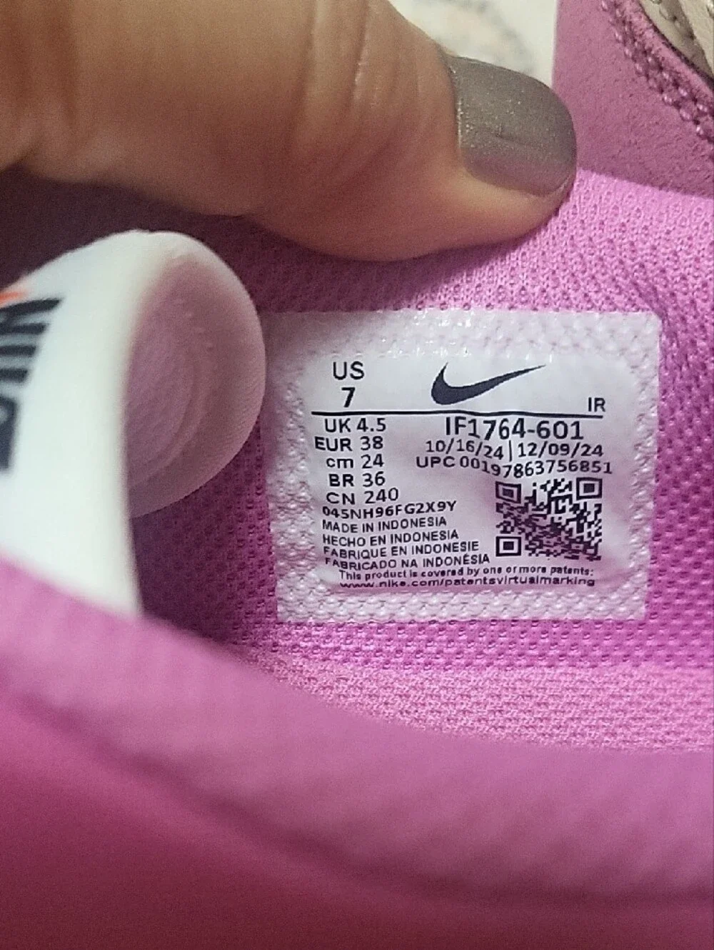 Nike Women's Pink Classic Cortez Sneakers, IF1764 601